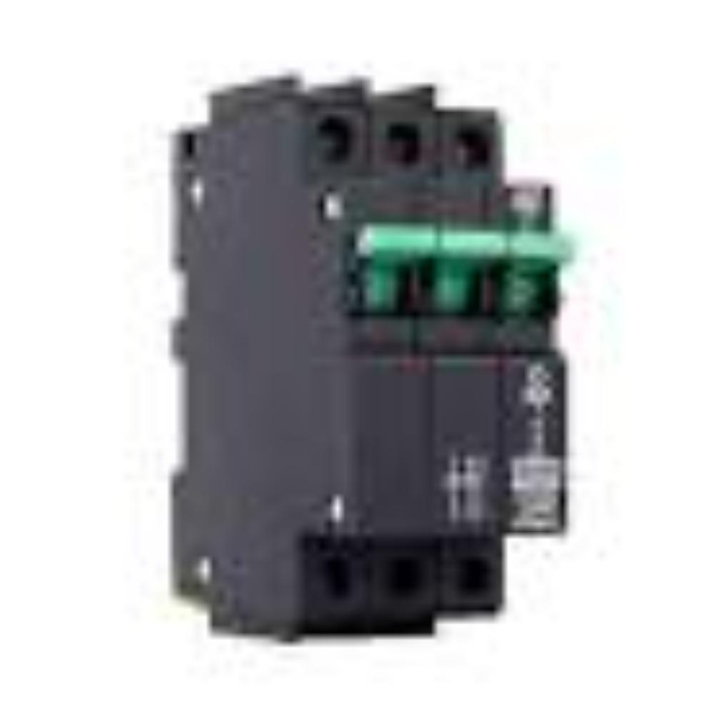 CBI 63A 3P ISOLATOR 3KA - MINI RAIL BLACK 3 MOD 39MM GREEN HANDLE