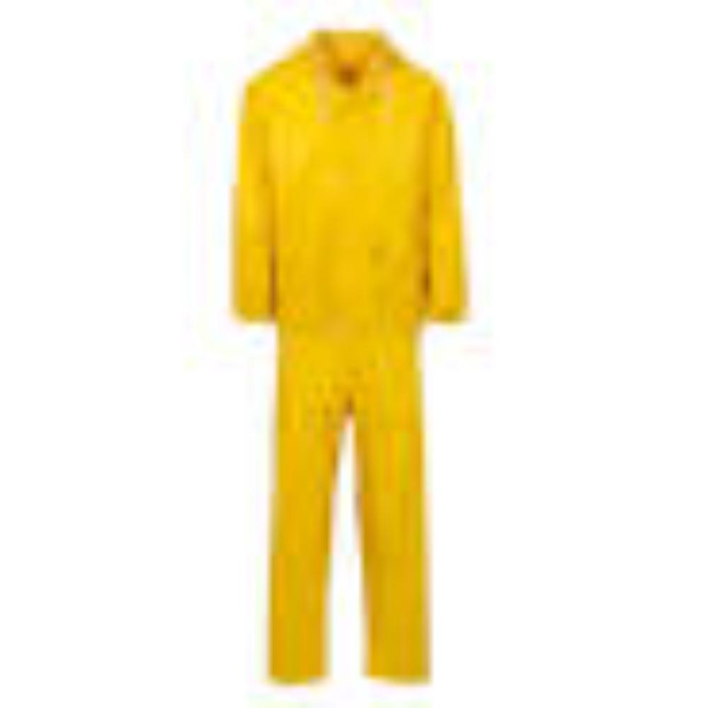 YELLOW RUBBERIZED RAINSUIT MEDIUM