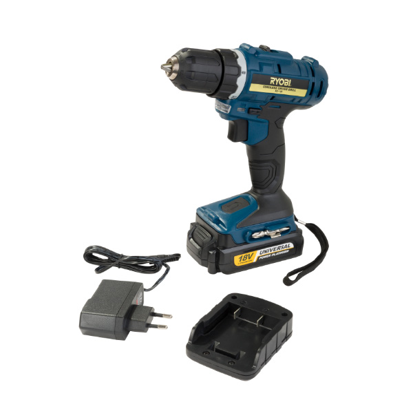 RYOBI 10MM CORDLESS DRIVER DRILL MACHINE 18V + CHARGER + BATTERY
