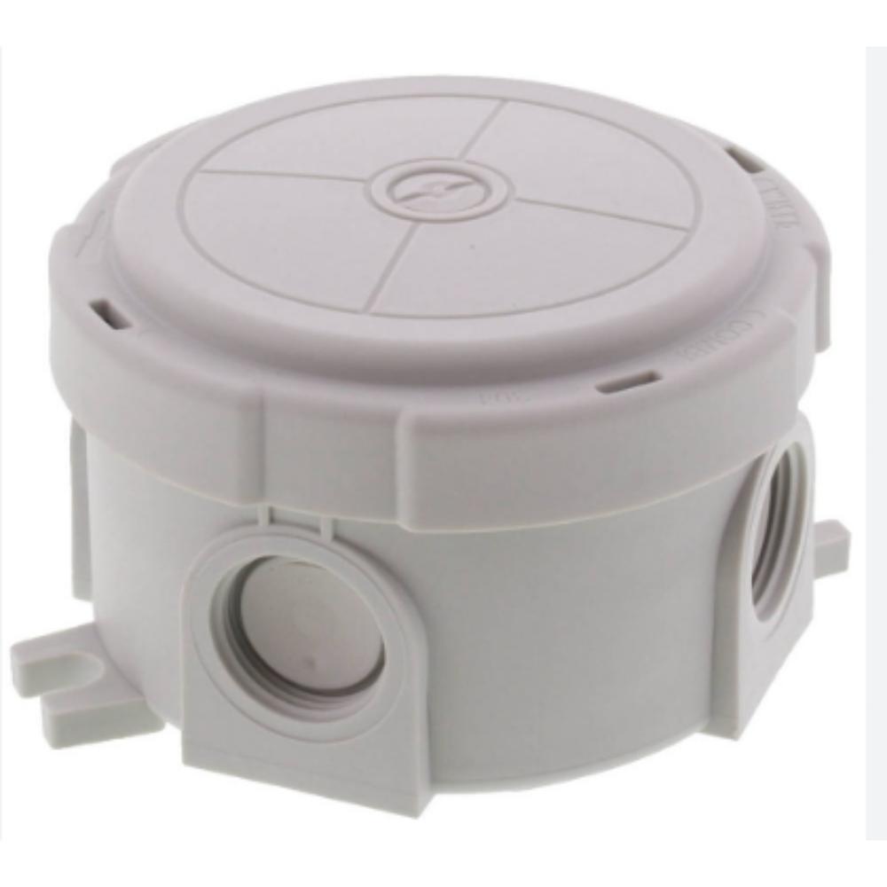 WISKA PVC ROUND HOUSING COMBI 304 82*57MM GREY IP66 (ENCLOSURE)