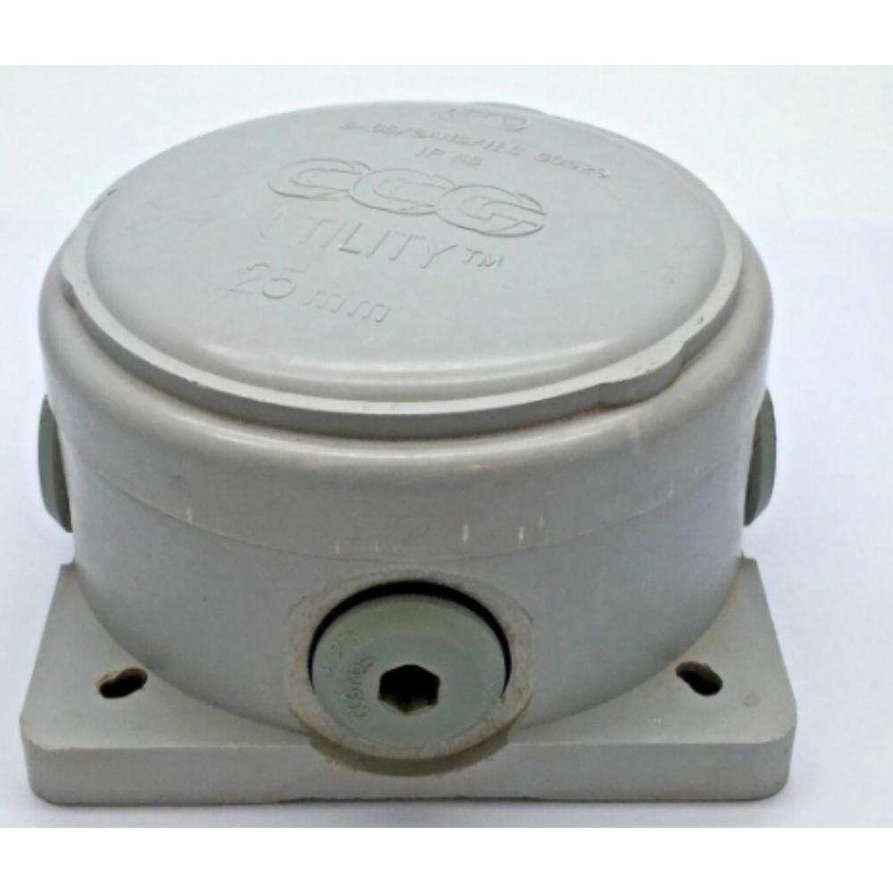 CCG JUNCTION BOX UTILITY 4WAY 25mm IP66 GREY [CA2011]