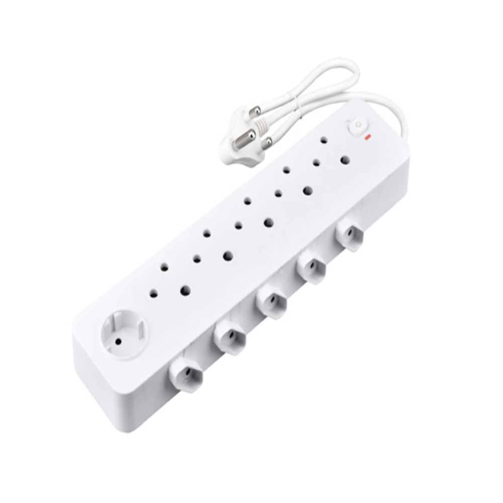 TARGET 11 WAY MULTIPLUG (5 X RSA 3 PIN + 5 X V-SLIM + SCHUKO) + [SWITCHED MAIN ON/OFF]