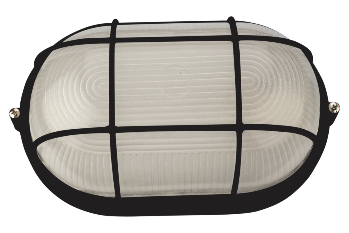 STARLIT BULKHEAD OVAL GRID MATT BLACK DIE-CAST
