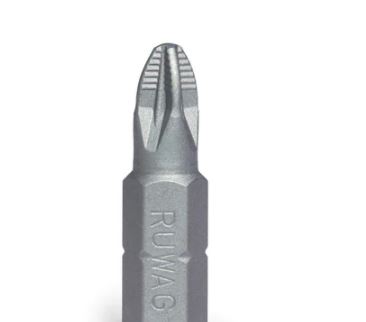 RUWAG POZI BITS PZ 1 x 25MM (2 PACK) CARDED
