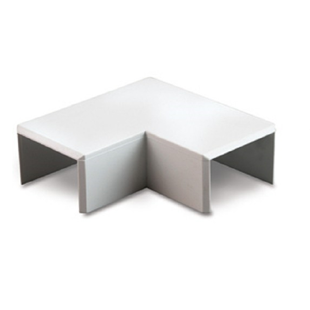 YT4 40X25MM FLAT ANGLE WHITE