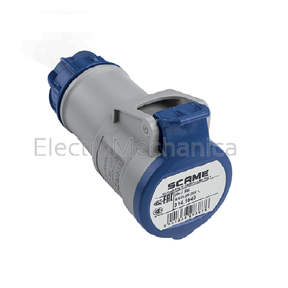 SCAME CEE COUPLER FEMALE 16A 3P IP54 230VAC