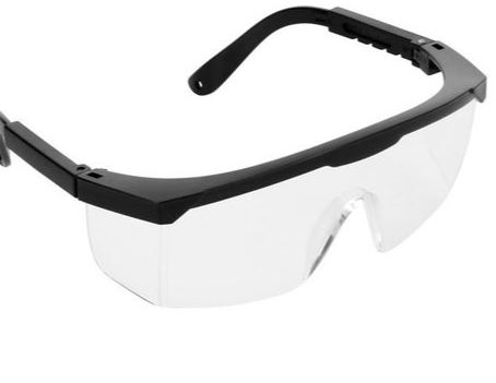 SAFETY SPECTACLES CLEAR WITH SIDE LENSES EURO SPECS