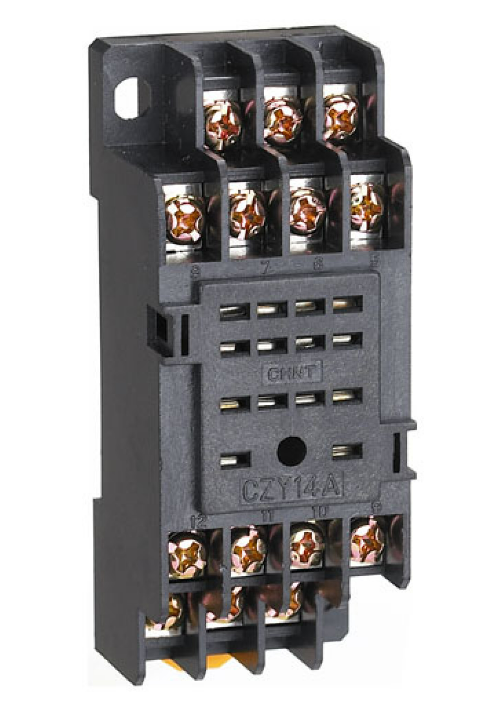 CHINT 14 PIN FLAT POWER RELAY BASE FINGER PROTECTION