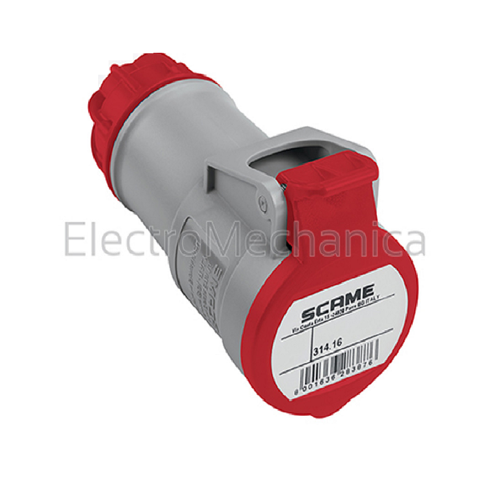 SCAME CEE COUPLER FEMALE 32A 5P IP54 400VAC