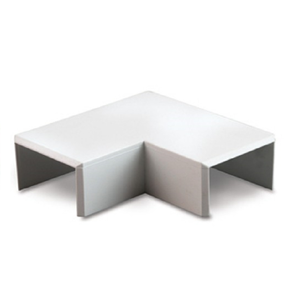 YT5 40X40MM FLAT ANGLE WHITE