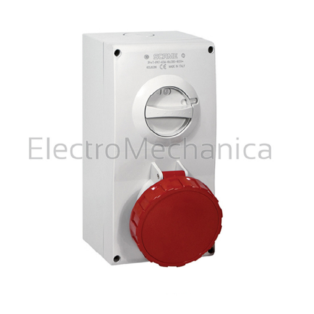 *SCAME CEE 63A 5P SSO SURF+INTERLOCK 400V IP67