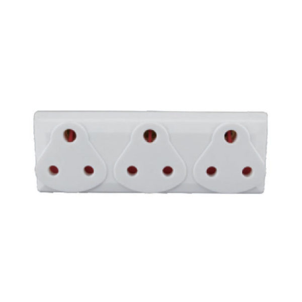 AUS WALL PLUG ADAPTOR 3X16A 3PIN SIDE BY SIDE