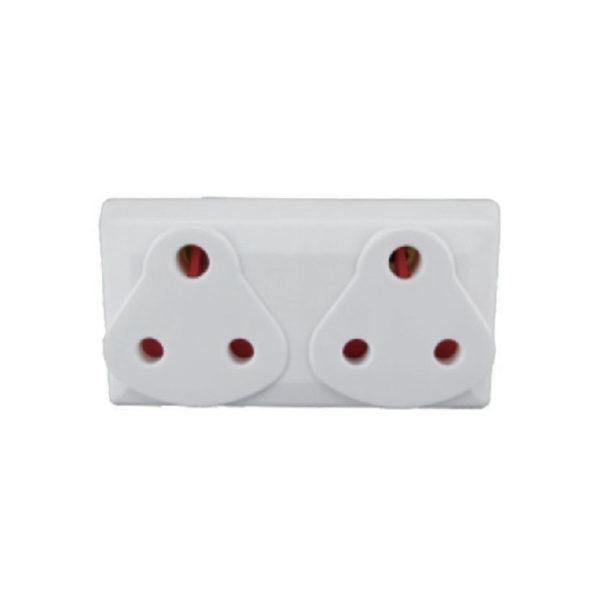 AUS WALL PLUG ADAPTOR 2X16A 3 PIN SIDE BY SIDE
