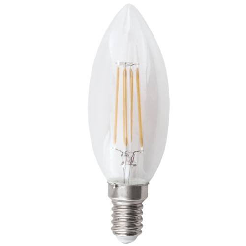 BS 4.5W E14 (SES) LED CANDLE BULB FILAMENT DIMMABLE W/W 3000K