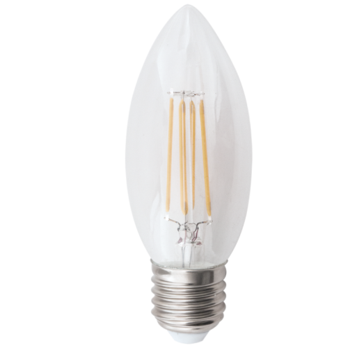 BS 4.5W E27 LED CANDLE BULB FILAMENT W/W DIMMABLE 3000K