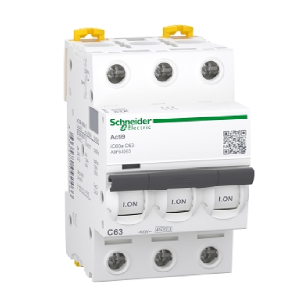 SCHNEIDER 63A 3P MCB 6KA