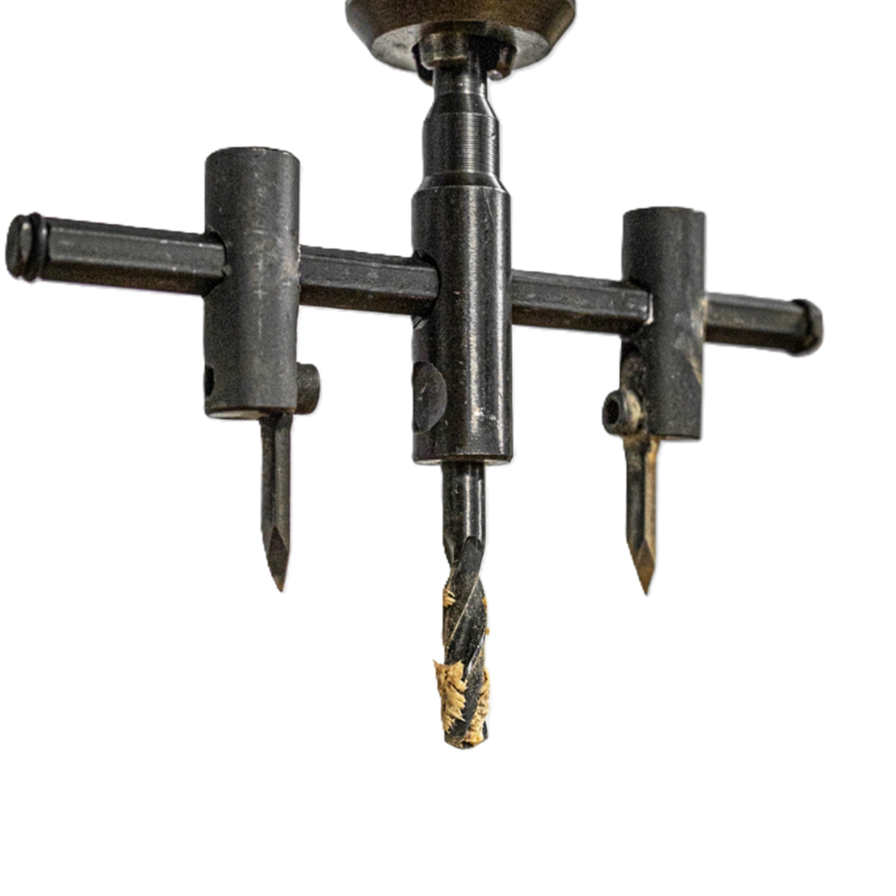 T/CRAFT CIRCLE HOLE CUTTER ADJUSTABLE 30-200MM (SHANK 9.5MM)(DRILL BIT SIZE 6MM)