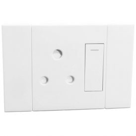 VETI 2 - SINGLE SSO HORIZONTAL 16A RSA 4X2 WHITE