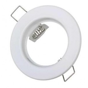 BS DOWNLIGHTER STRAIGHT 80mmØ 60mmCUT  WHITE POLY CARB (EX LAMPHOLDER)