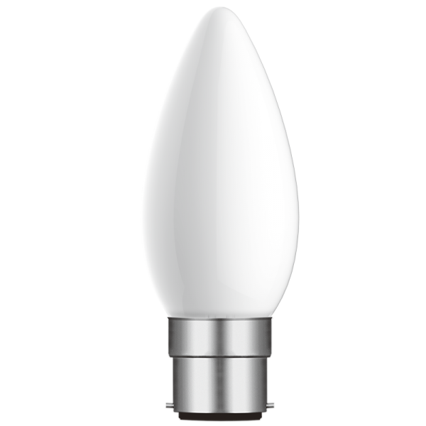 BS 4.5W B22 LED CANDLE BULB OPAL/LENS DIMMABLE W/W 3000K BS BULB LED 235