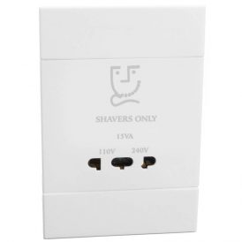 VETI 2 - SHAVER SOCKET OUTLET 4X2 WHITE