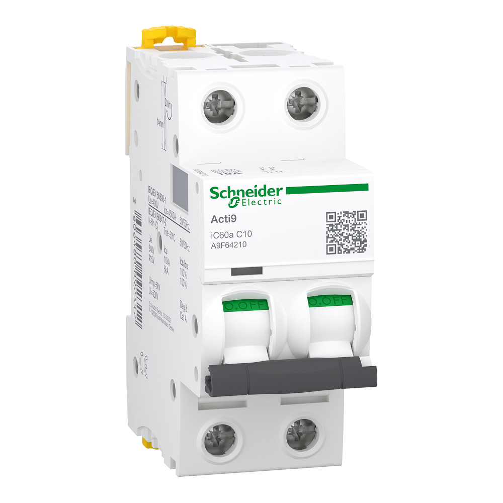 SCHNEIDER  10A 2P MCB 6KA