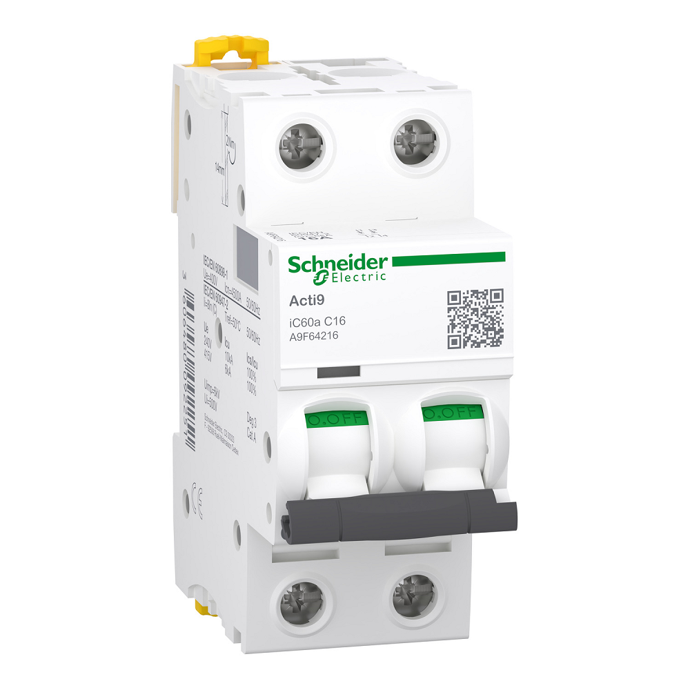 SCHNEIDER  16A 2P MCB 6KA