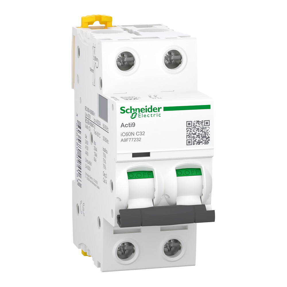 SCHNEIDER ACTI9 iC60N 2P C 32A MCB
