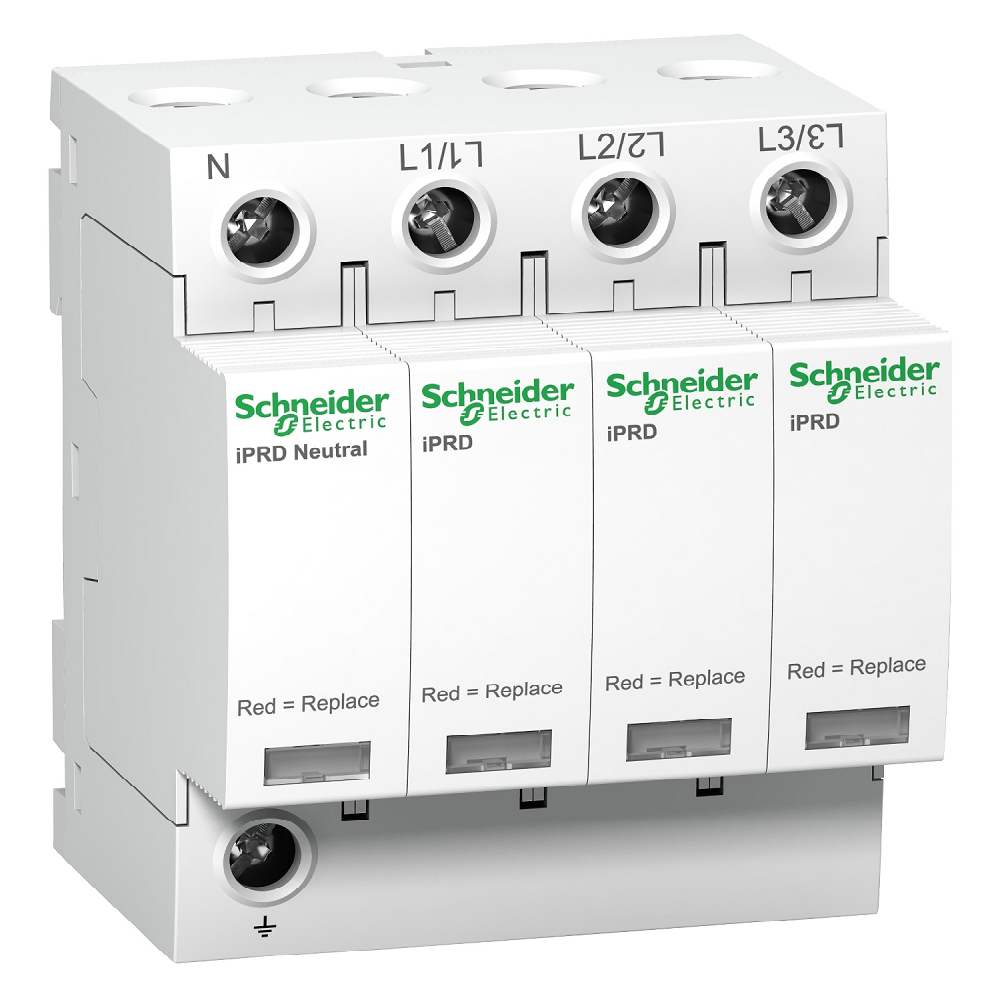 SCHNEIDER SURGE ARRESTOR 3P+N 340V 40KA 350VAC PLUGGABLE MOD
