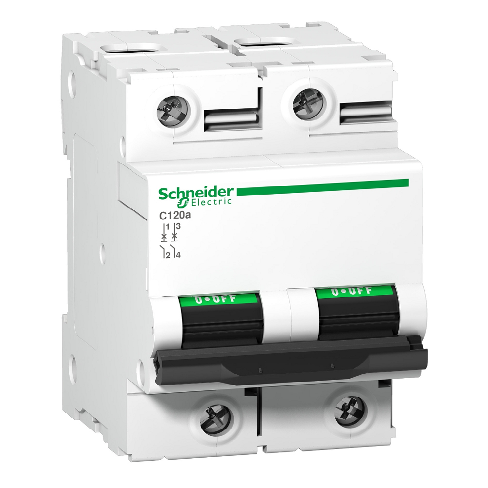 SCHNEIDER 100A 2P MCB 6KA 55MM DIN