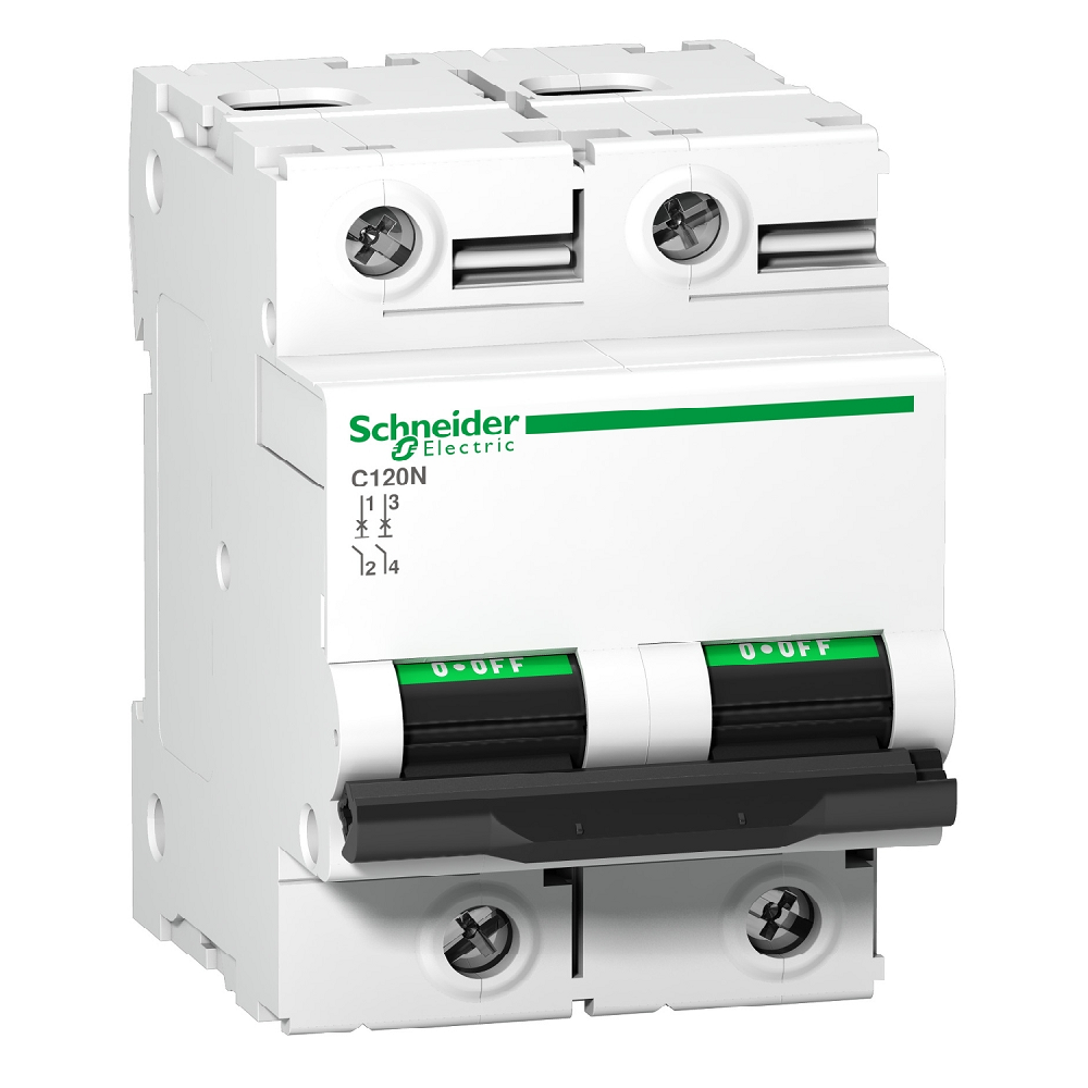 SCHNEIDER 100A 2P MCB 10KA C-CURVE C120N
