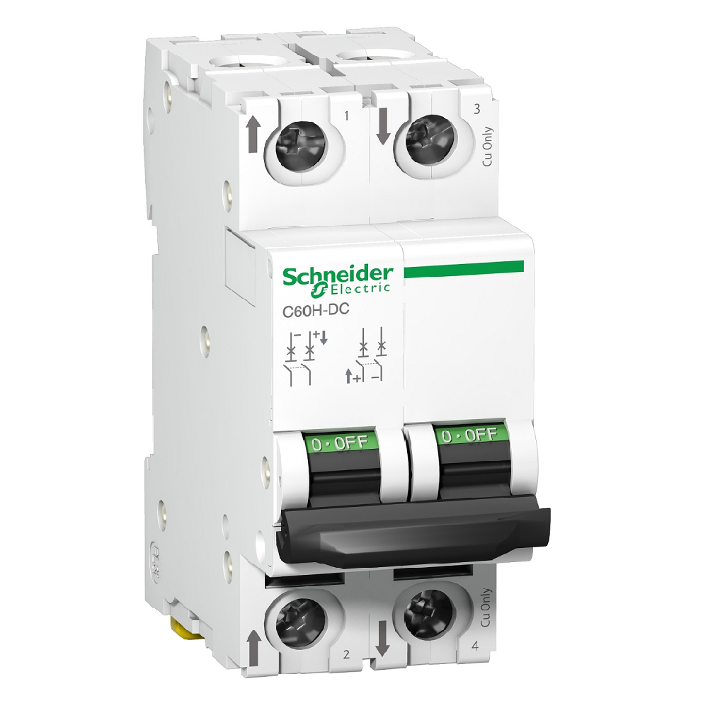 SCHNEIDER 10A 2P MCB 500VDCC60H