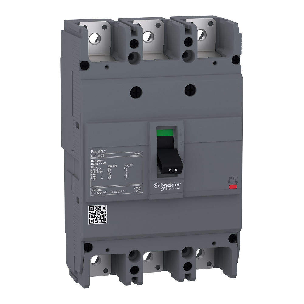 SCHNEIDER EZC 250A 3P MCCB 18KA