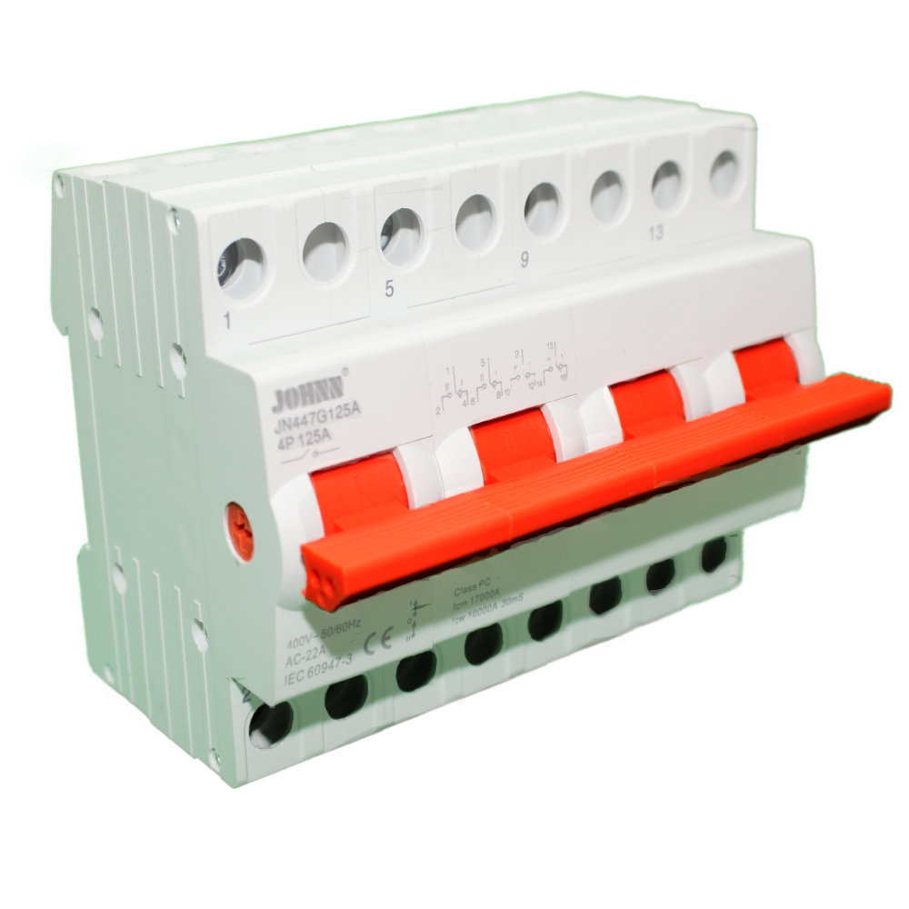 CHINT JOHNN 4P 125A DIN CHANGEOVER SWITCH JN447G125A