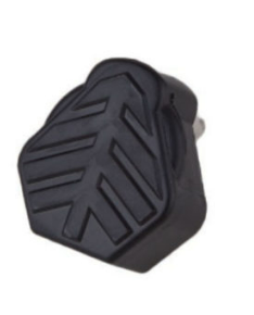 CHINT RUBBER 16A PLUG TOP ARROWS BLACK (TT-F03-A006) (1411113)