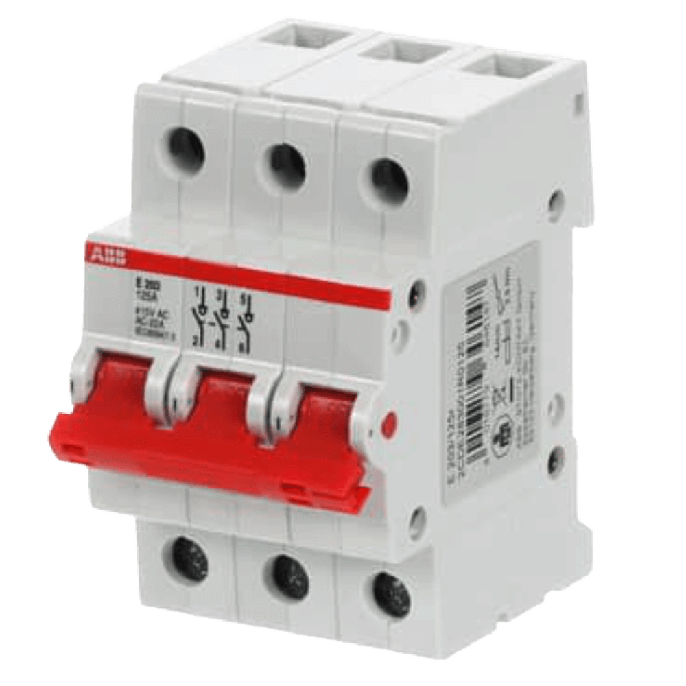 ABB 125A 3P 6KA ISOLATOR MCB DIN RAIL (E203/125R)