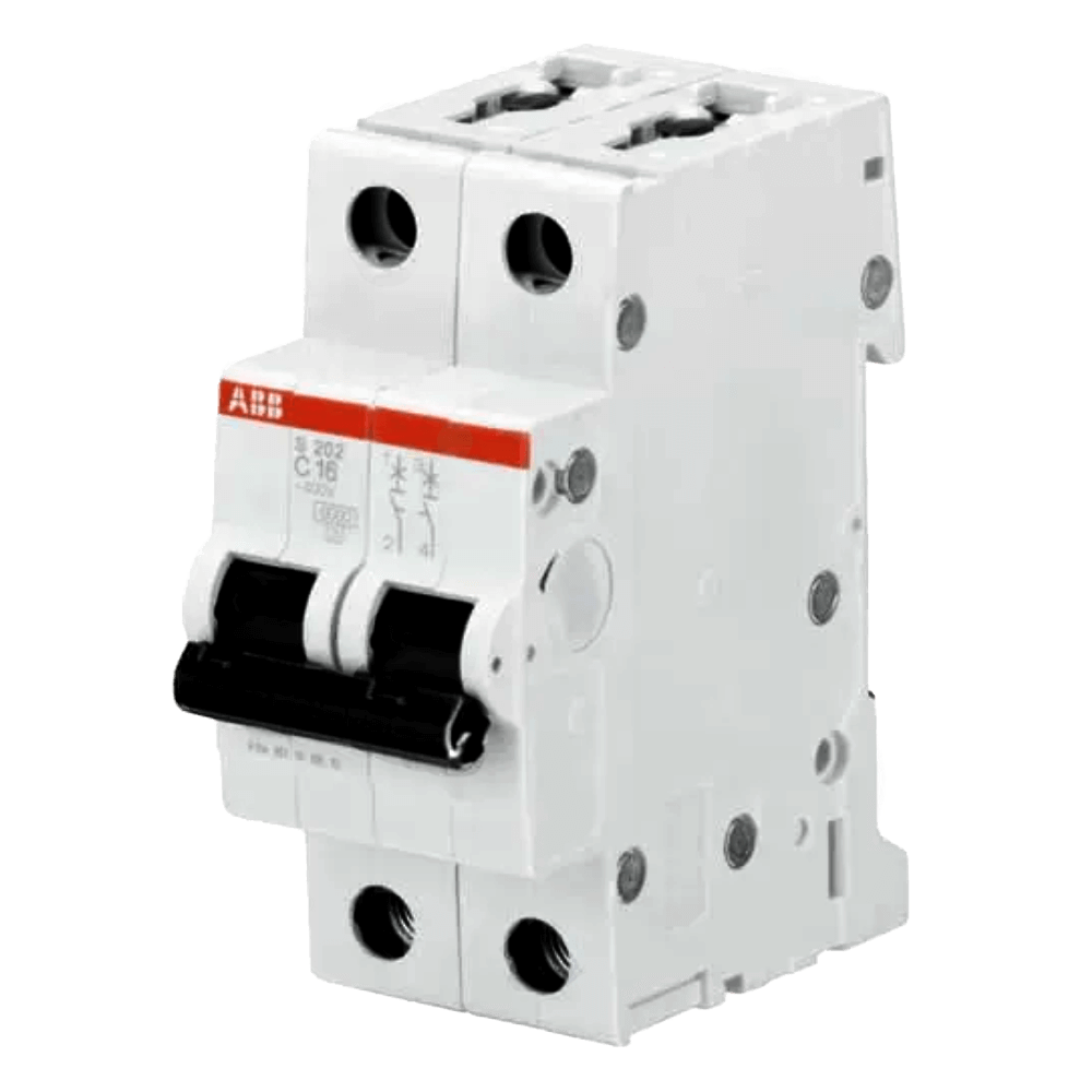 ABB 63A 2P MCB 3KA C-CURVE DIN RAIL (SR202T-C63)