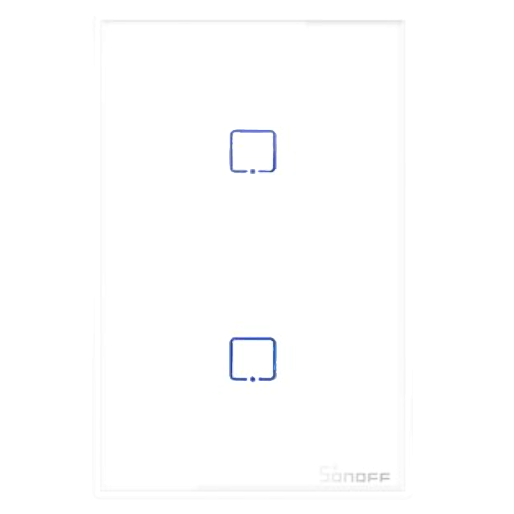 SONOFF 2 LEVER (2 GANG) TOUCH WHT (T2US2C) - WI-FI SWITCH RF/WI-FI 2.4GHZ (GOOGLE)(NON-DIM)