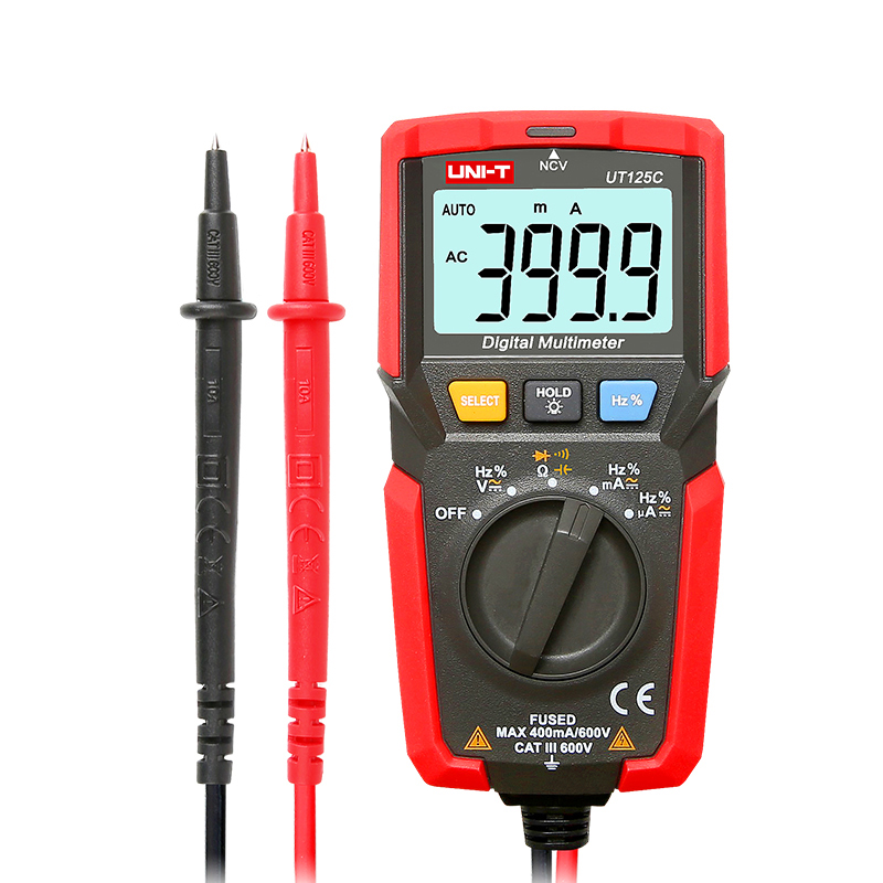 UNI-T POCKET SIZE DIGITAL MULTIMETER 600V AC/DC (RESIST 40MΩ)