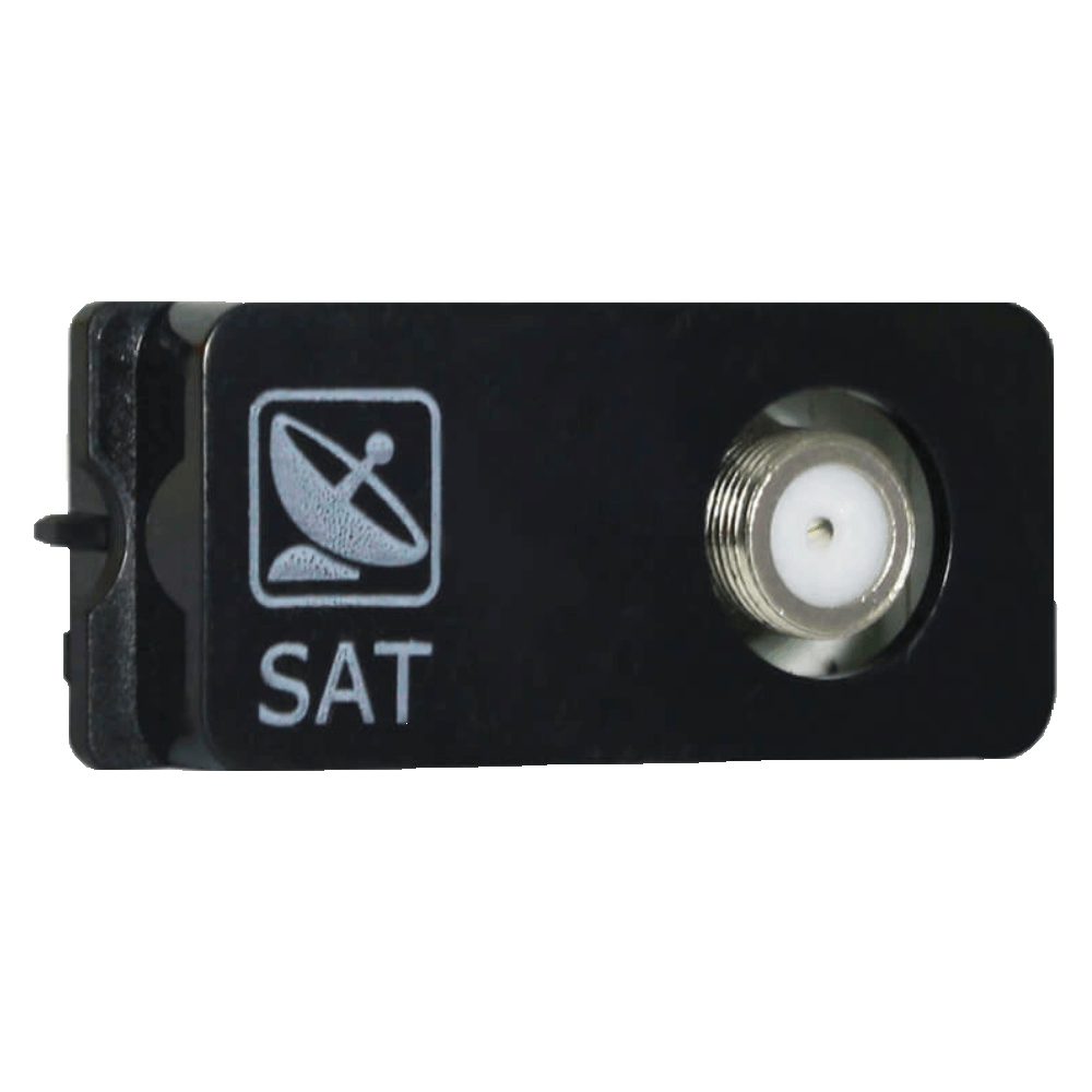 VETI 1 - MODULE SATELITE SOCKET OUTLET BLACK