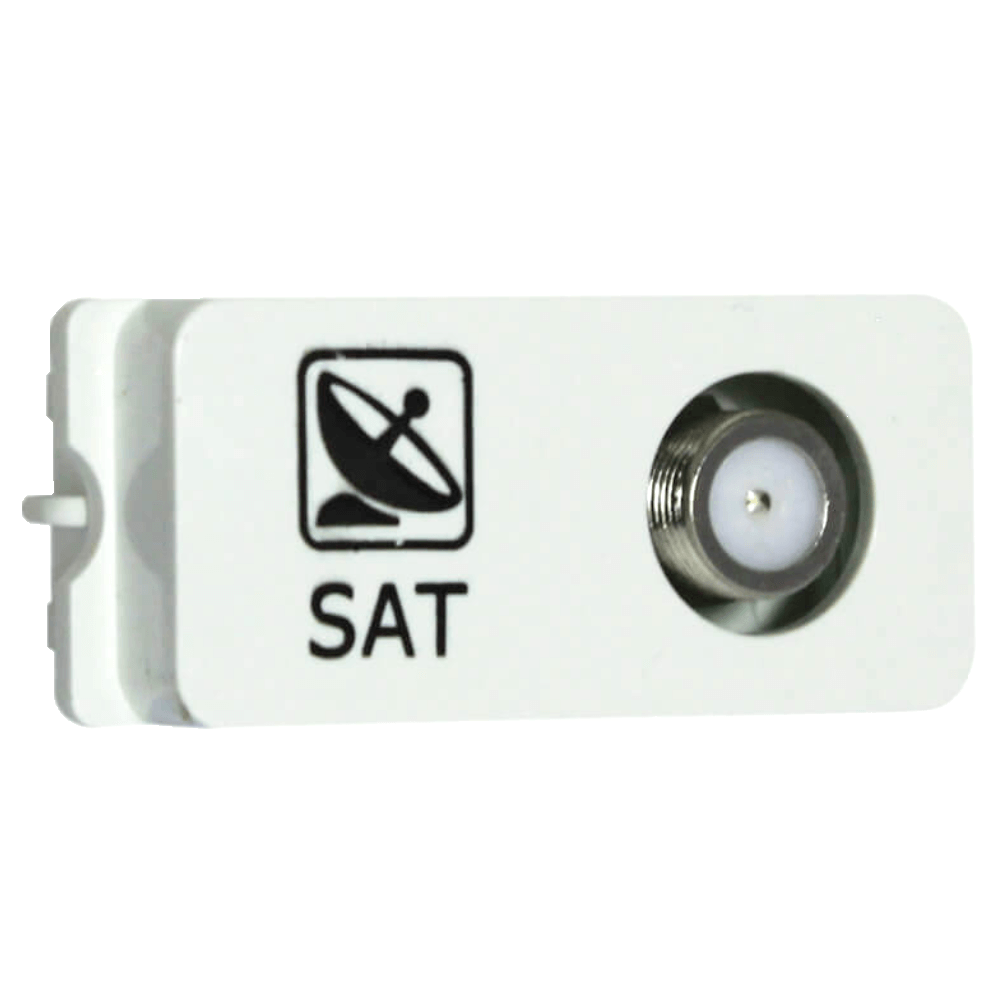 VETI 1 - MODULE SATELITE SOCKET F-TYPE OUTLET WHITE