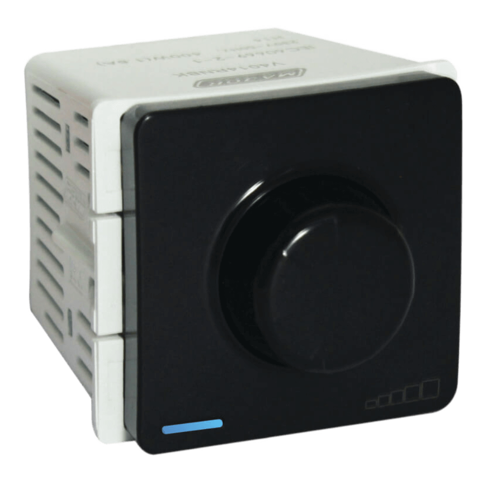 VETI 1 - MODULE DIMMER 800W ROTARY + INDICATOR BLACK