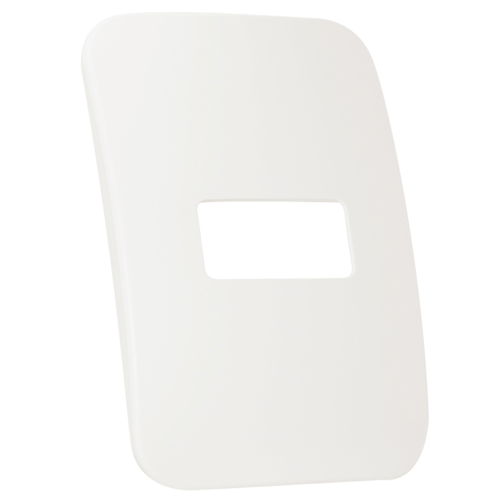 VETI 1 1MOD 1XSINGLE MOD HORIZONTAL COVER PLATE ONLY 2X4 WHITE