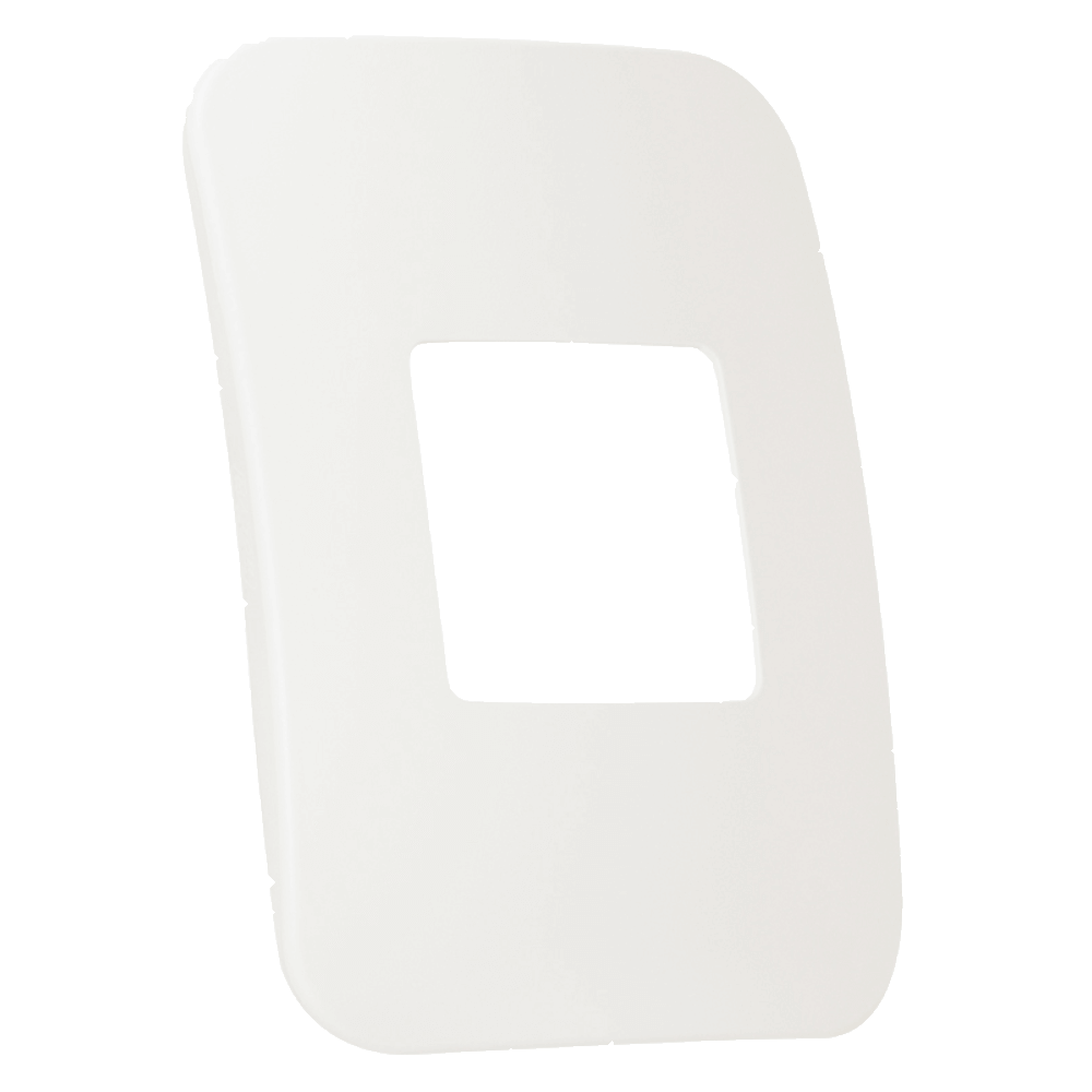 VETI 1 - 2 X SINGLE MOD COVER PLATE 2X4 WHT VERTICLE (COVER ONLY)