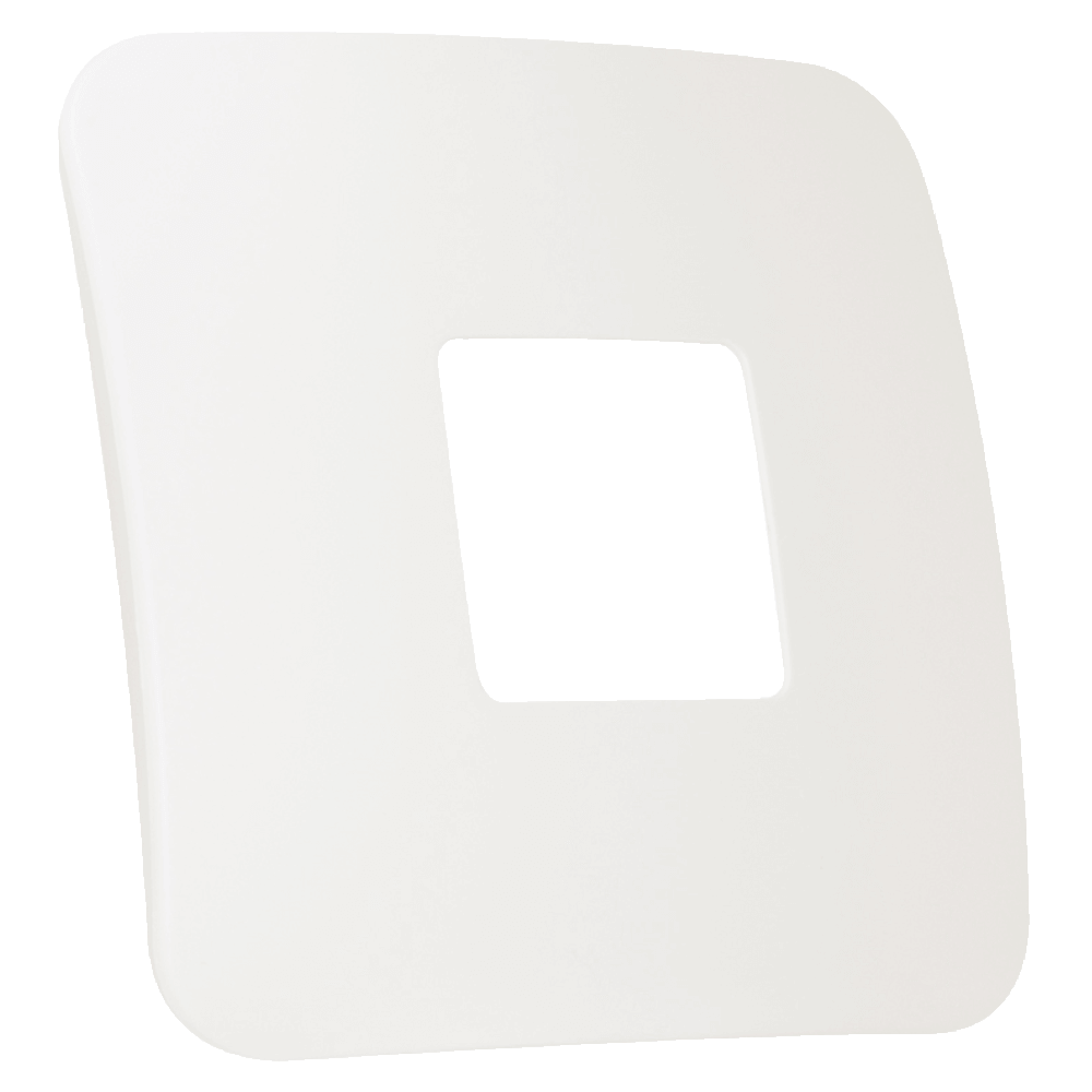 VETI 1 - 1 DOUBLE MOD ISOLATOR COVER PLATE 4X4 WHITE