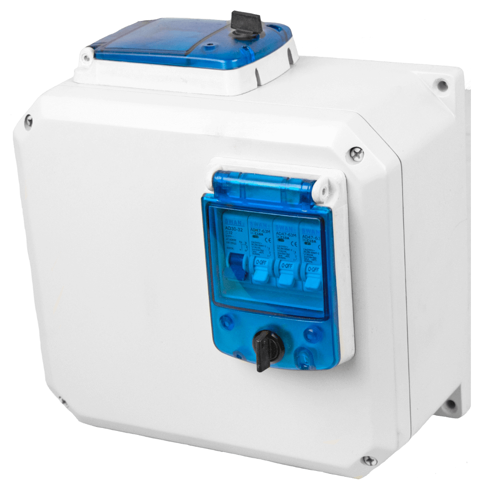 ALLBRO STAND UP POOL BOX 125VA TRANSF 290 x280 x 169