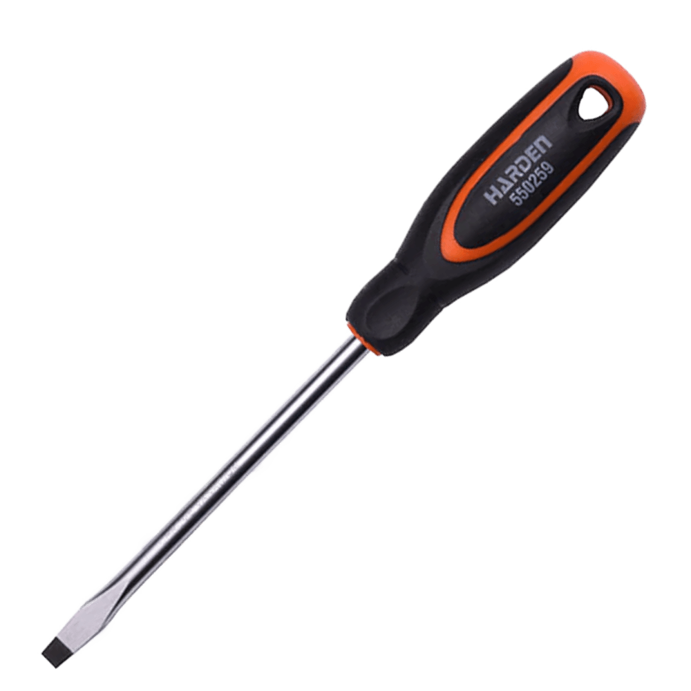 RUWAG HARDEN FLAT-SLOTTED SCREWDRIVER 5X100MM SOFT HANDLE