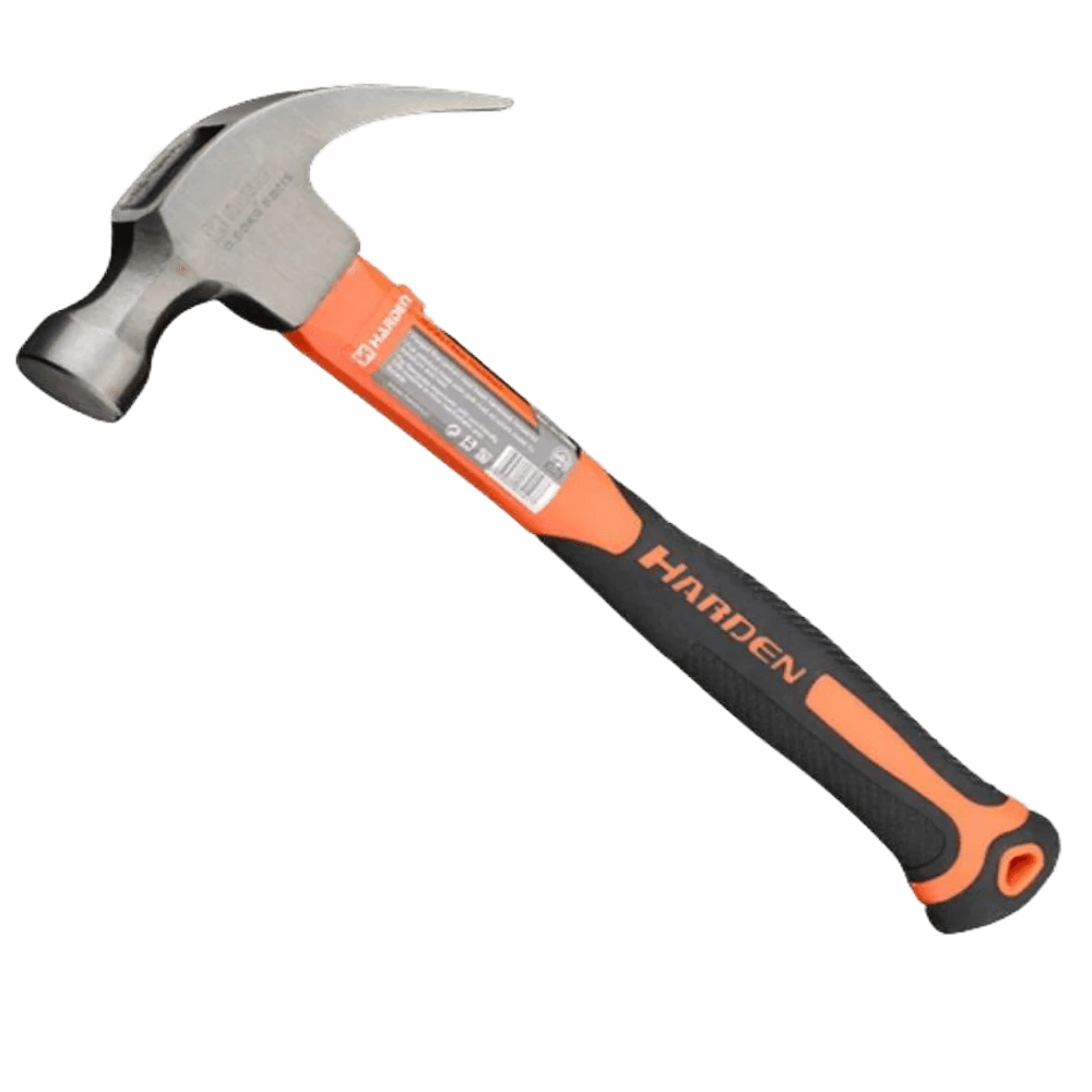 RUWAG HARDEN 500G/16oz CLAW HAMMER FIBREGLASS/PLASTIC HANDLE (590215)