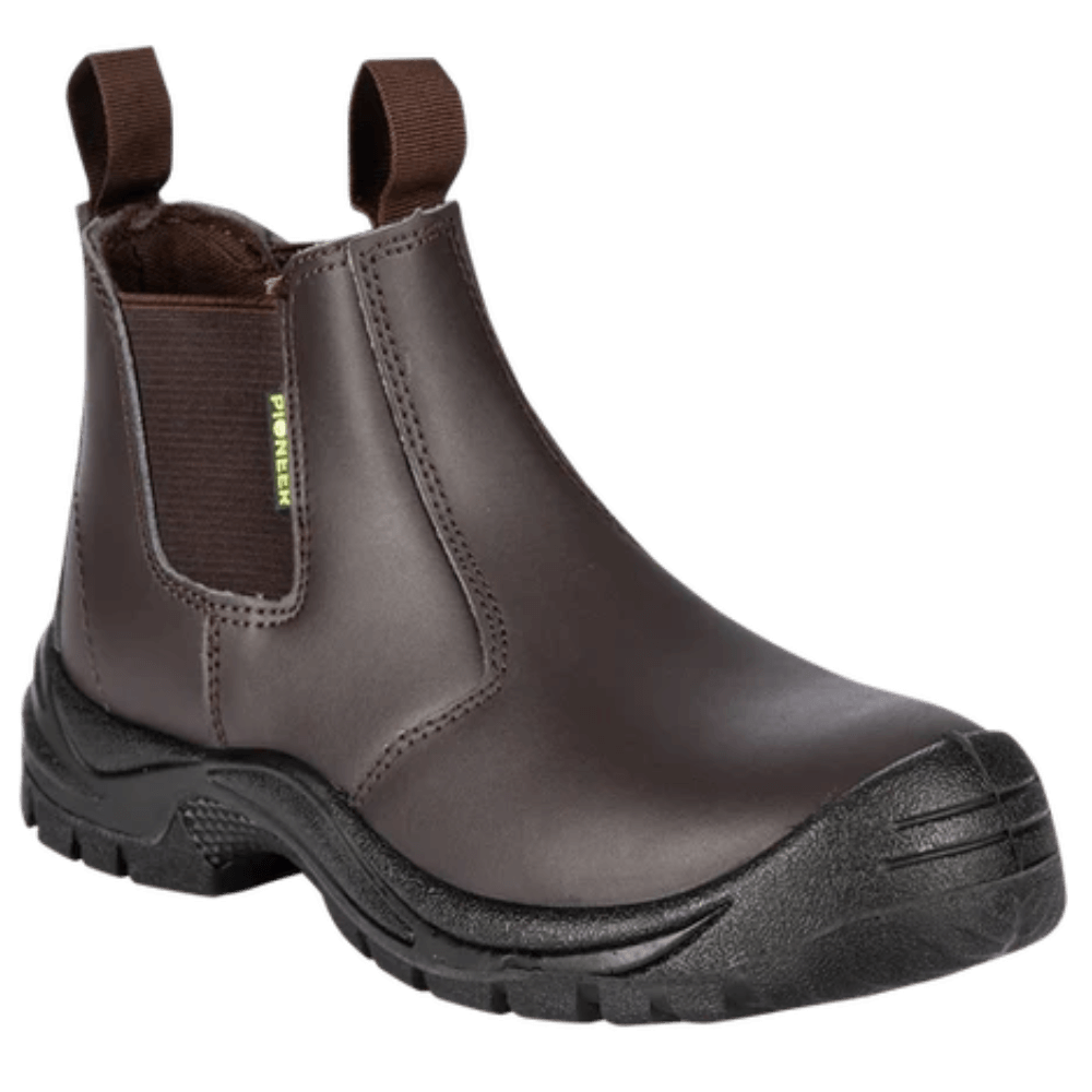 AUSTRA CHELSEA PULL ON SAFETY BOOTS/SHOES BROWN SIZE 12 (46)