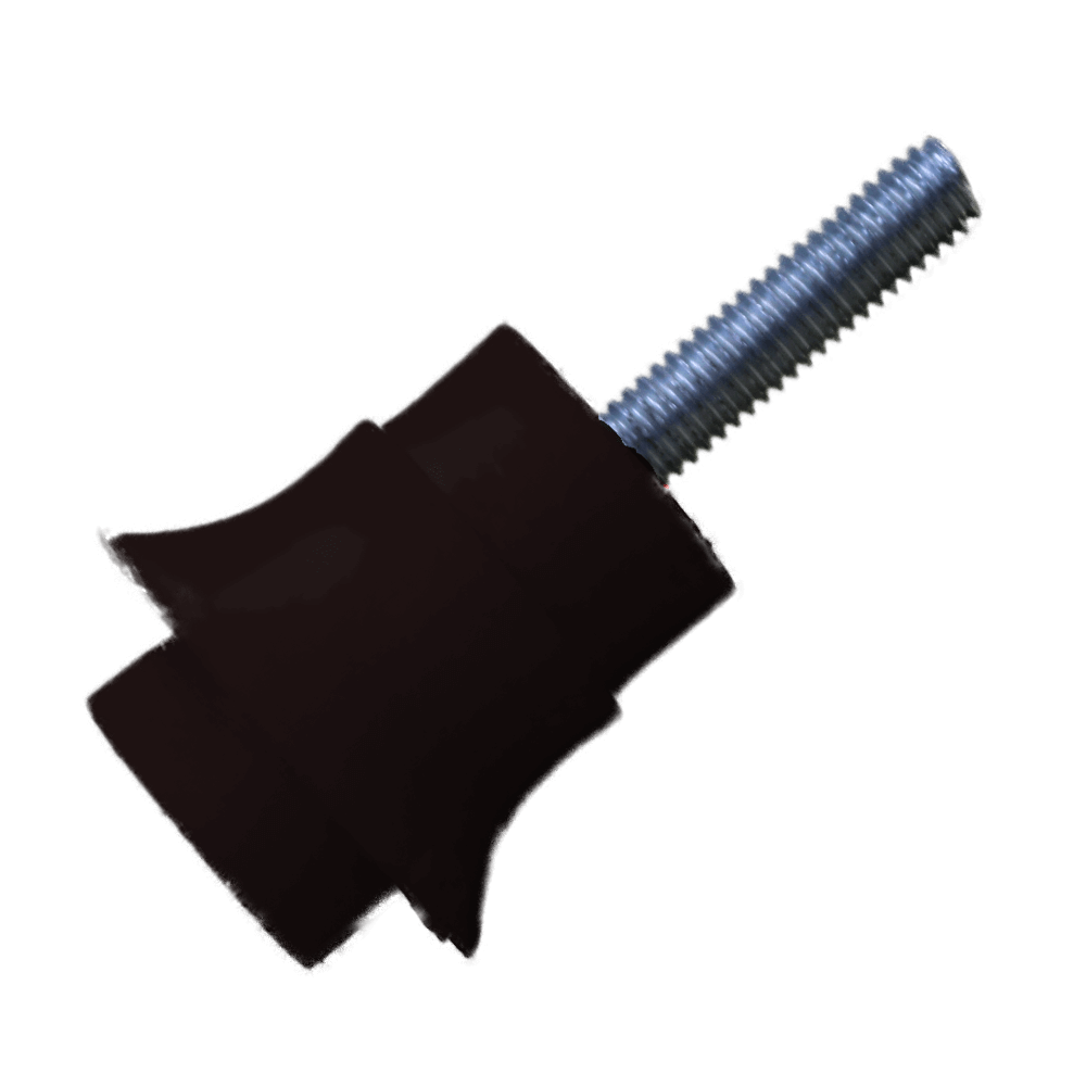 BUSBAR INSULATOR 5MM PVC BLACK MALE-FEM